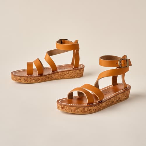 Pomarina Sandals View 2Cognac