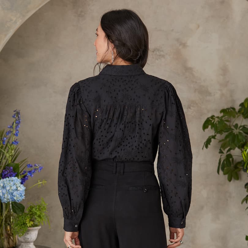 Celestine Eyelet Shirt, Petite View 12