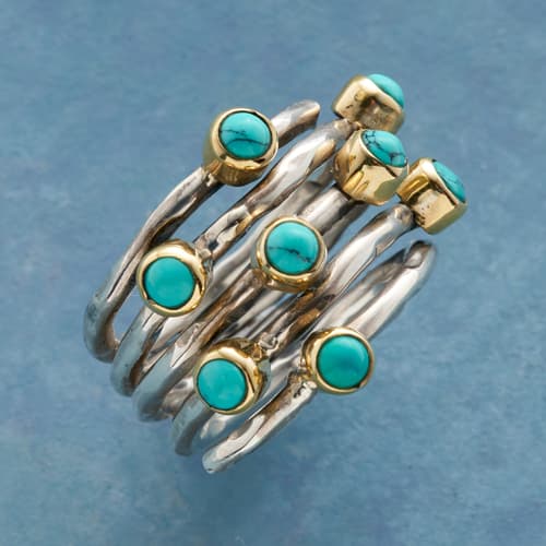 TWIGGY TURQUOISE RING view 1