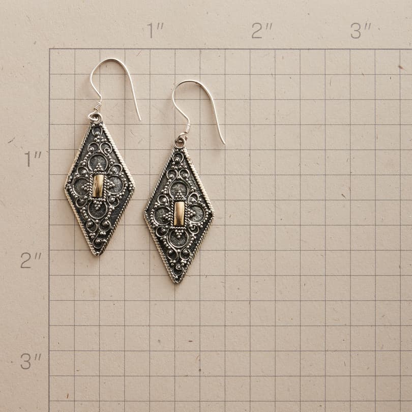 Diamond Filigree Earrings View 2