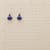 LAPIS &amp; GARNET EARRINGS view 1
