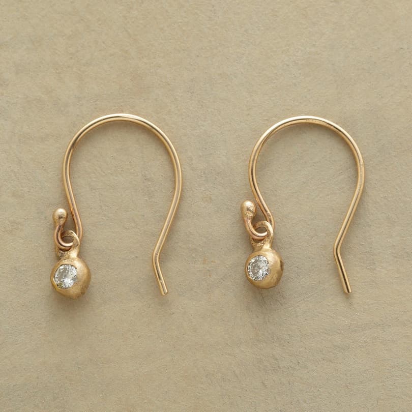 DAINTY DIAMOND EARRINGS view 1