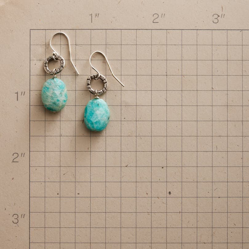 Amazonite Au Naturale Earrings View 2