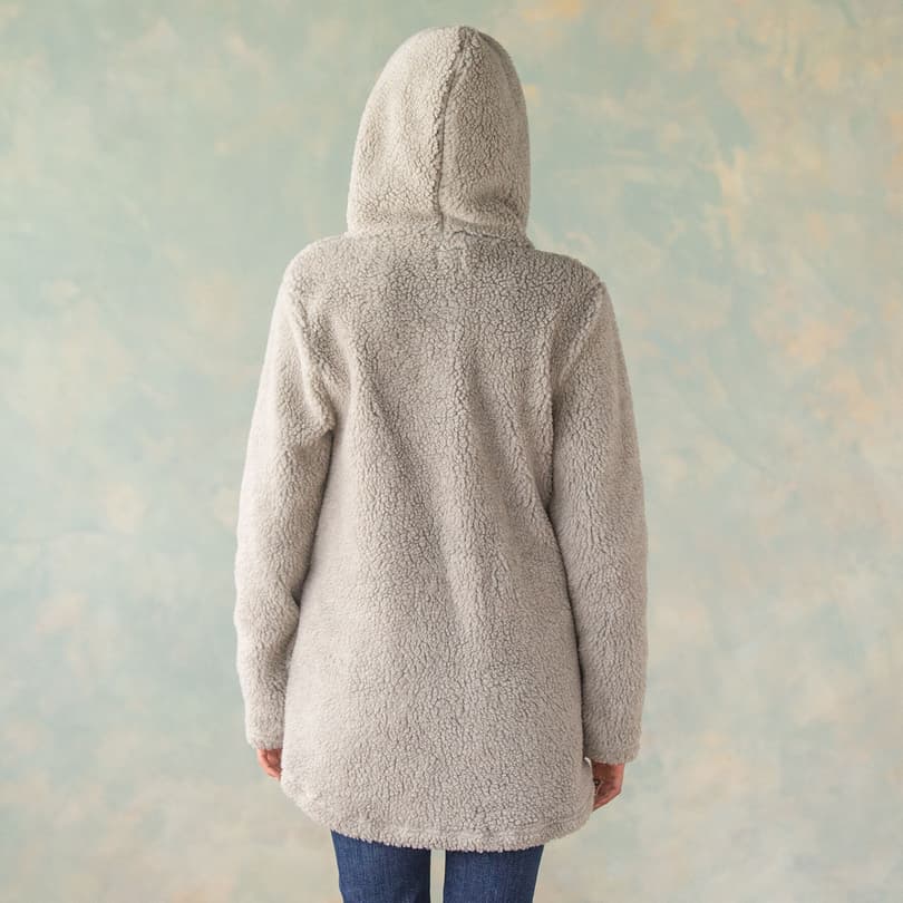 LUXE PILE HOODED JACKET view 3