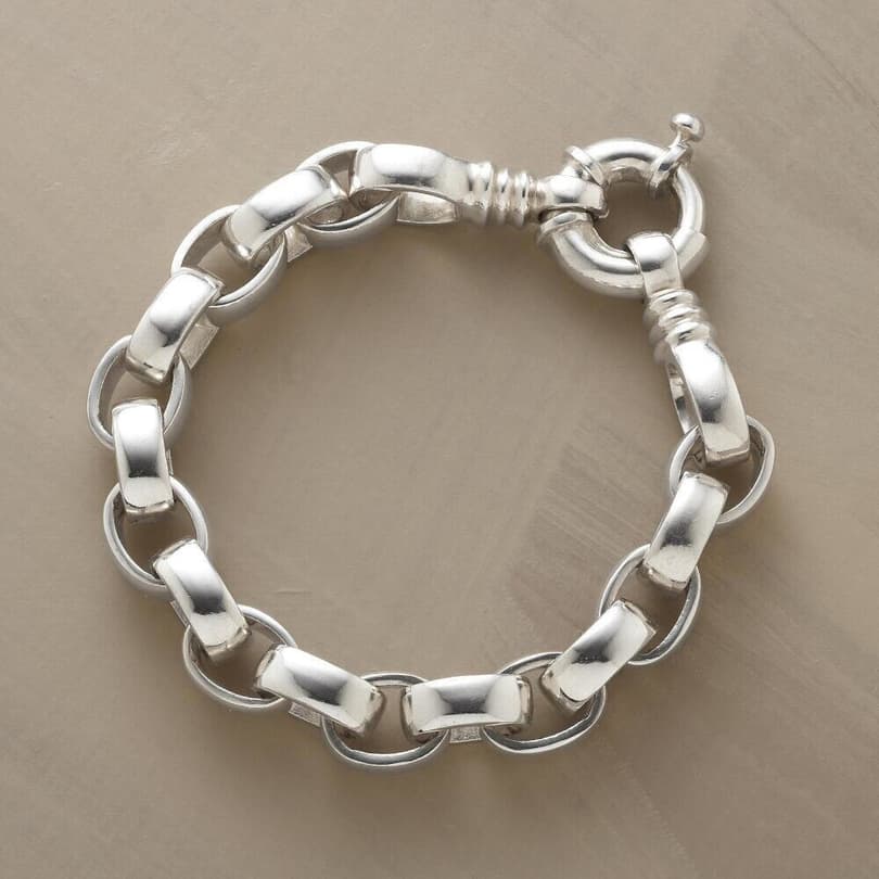 HANDMADE SILVER LINK BRACELET view 1