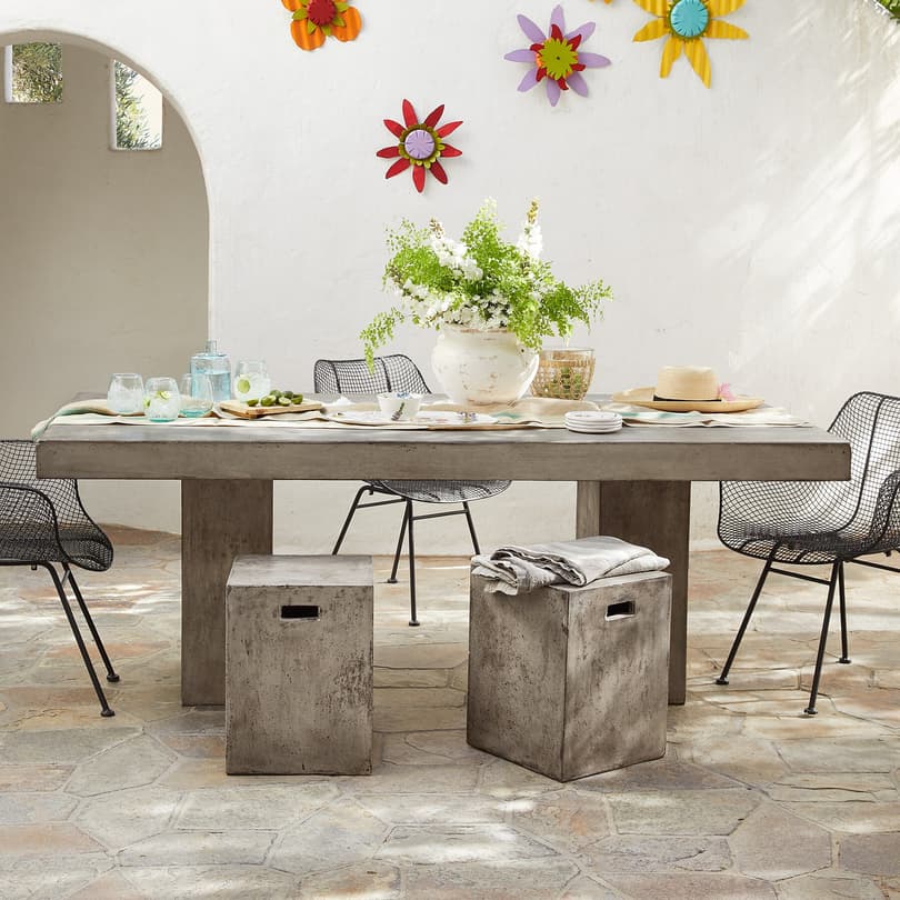 GRAVITAS CEMENT DINING TABLE 8&#39; view 1