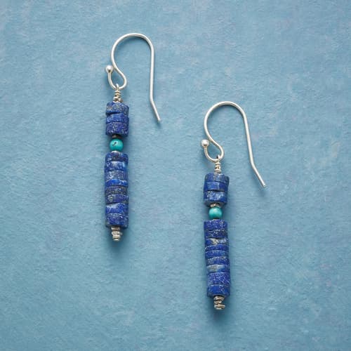 LAPIS TOTEM EARRINGS view 1