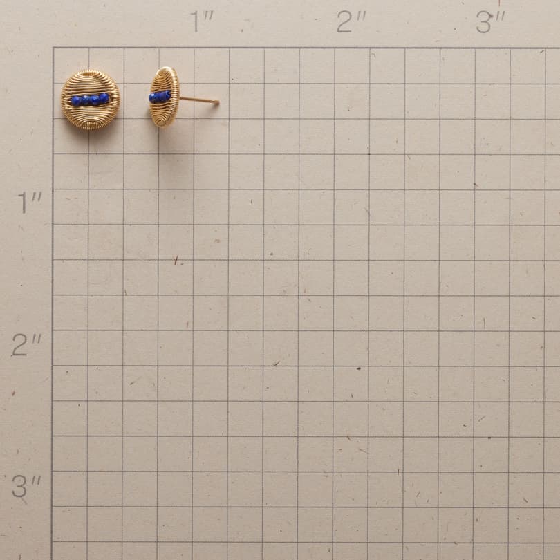 Lapis Wink Earrings View 2