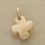 14KT GOLD CROSS CHARM view 1