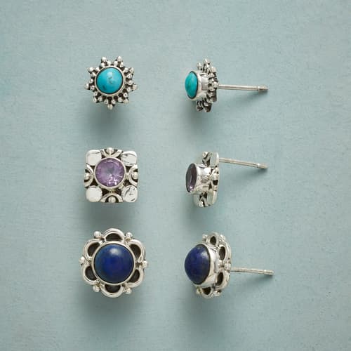 COLOR CODED EARRING TRIO view 1