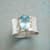 BLUE TOPAZ CHALICE RING view 1