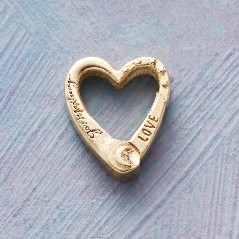 14Kt Gold Heart Charm Keeper View 2