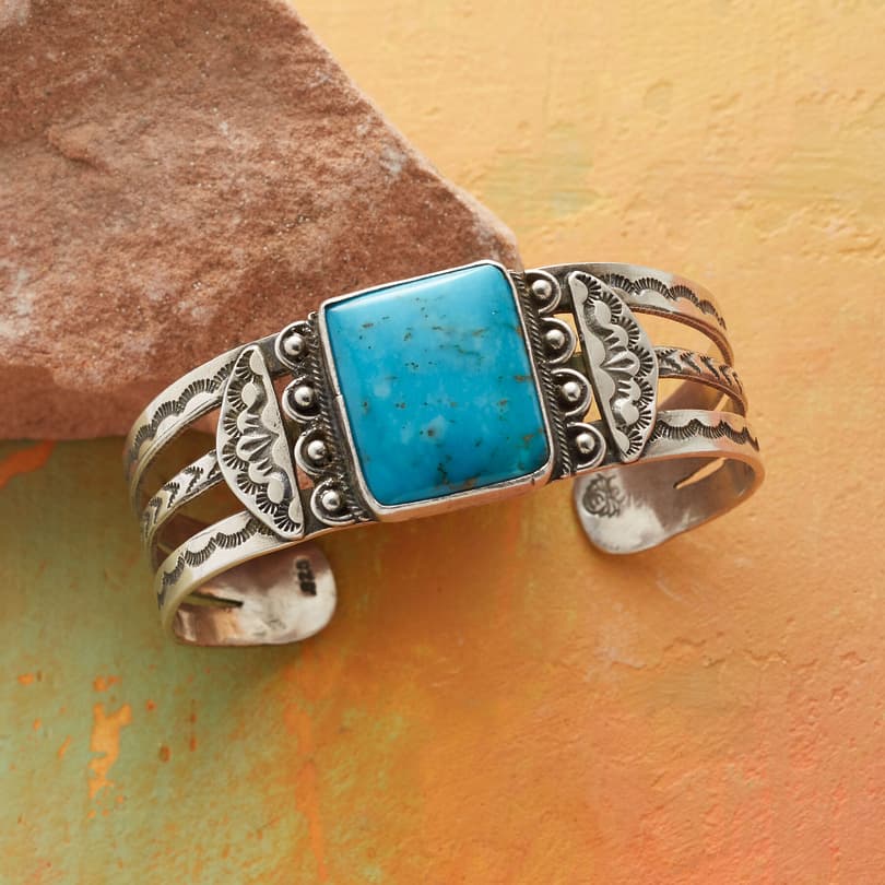 CENTRAL SQUARE TURQUOISE CUFF view 1
