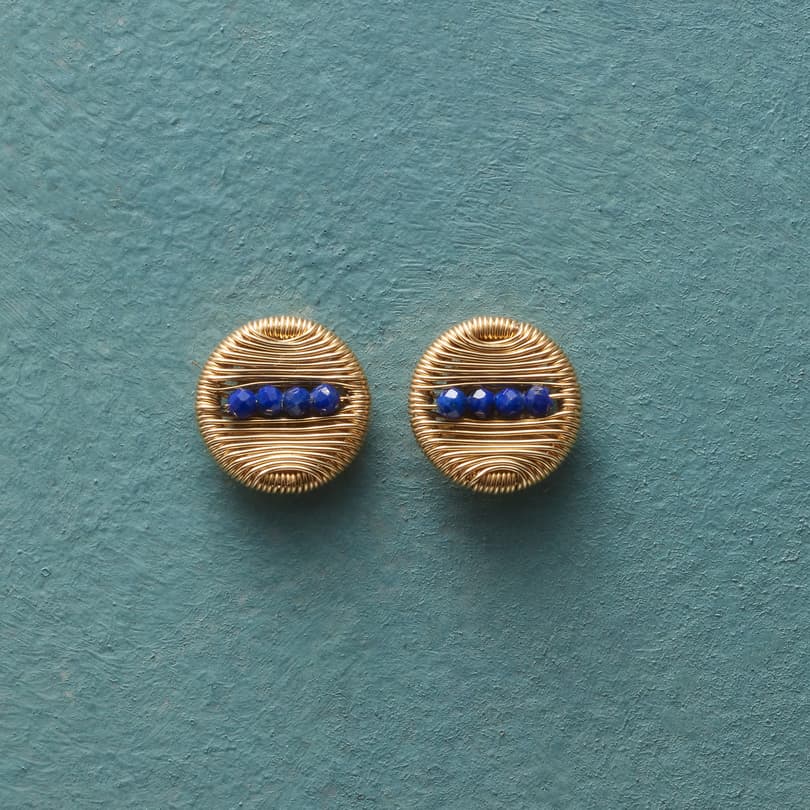 Lapis Wink Earrings View 1