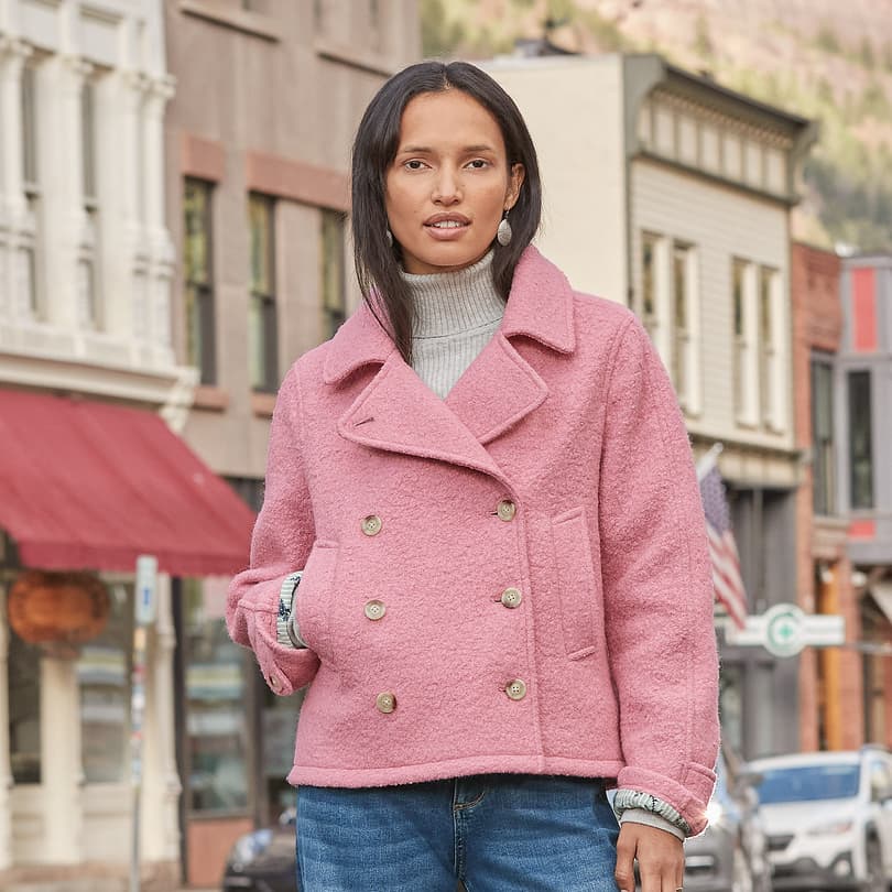 Pink store boucle jacket