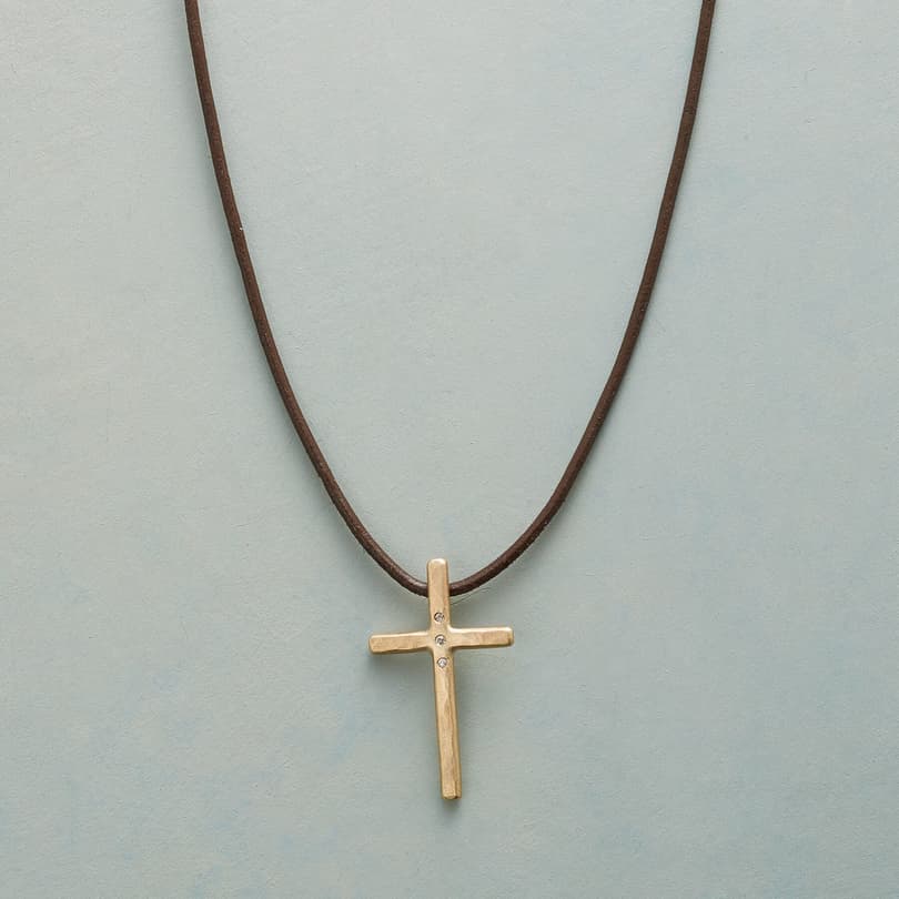 SHIMMERING CROSS NECKLACE view 1