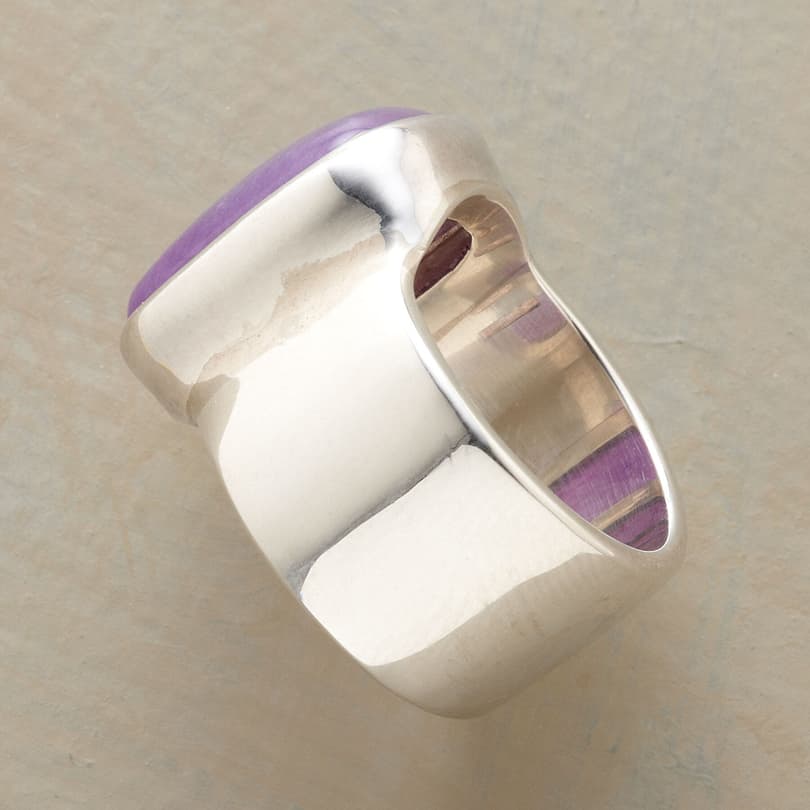 LAVENDER JADE RING view 1