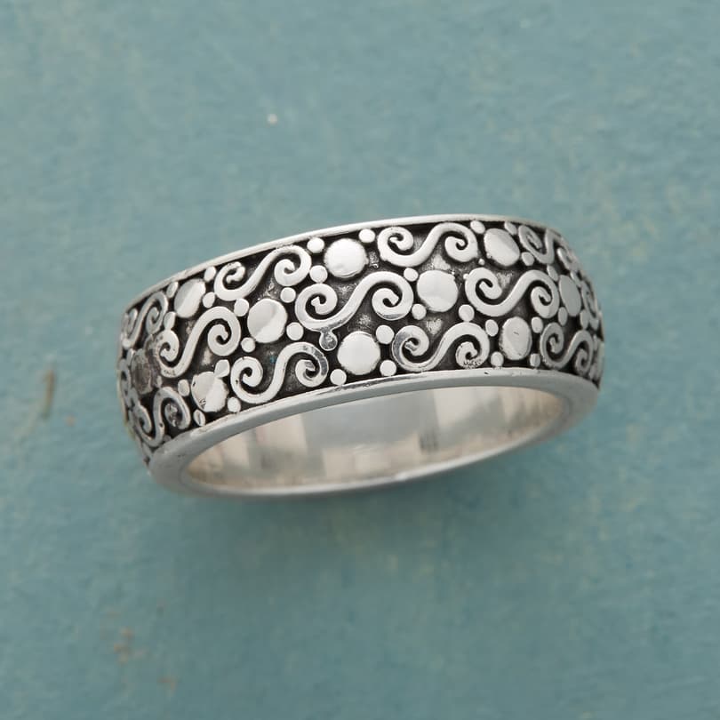 Sterling Swirls Ring View 1