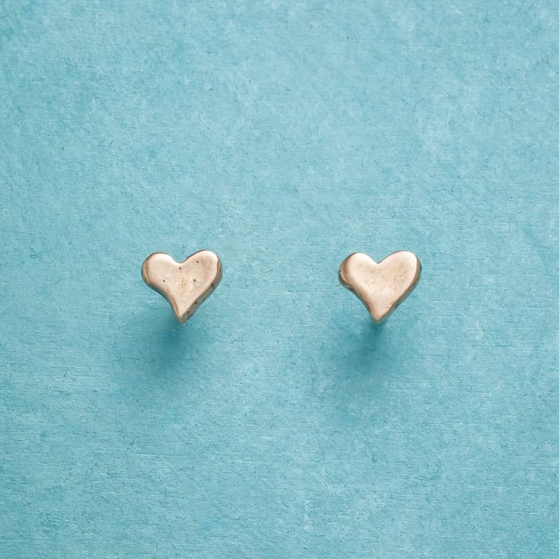 ROSE GOLD PRECIOUS LOVE EARRINGS view 1