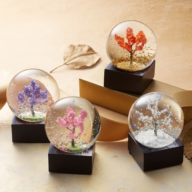 FOUR SEASONS WATERGLOBES, SET OF 4 view 1