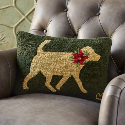 PUPS ABLOOM YELLOW LABS PILLOW view 1