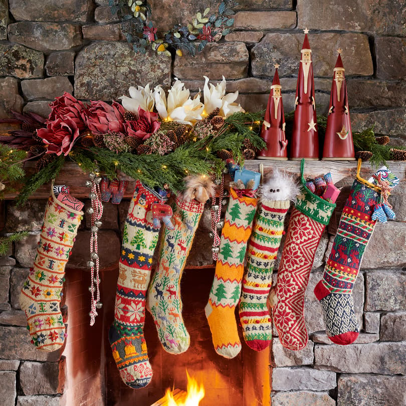 Heirloom Merry Moose Stocking View 2