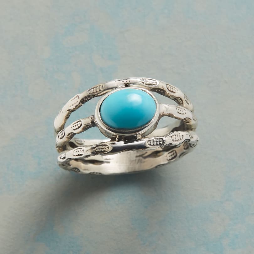 TURQUOISE THREE PART RING view 1