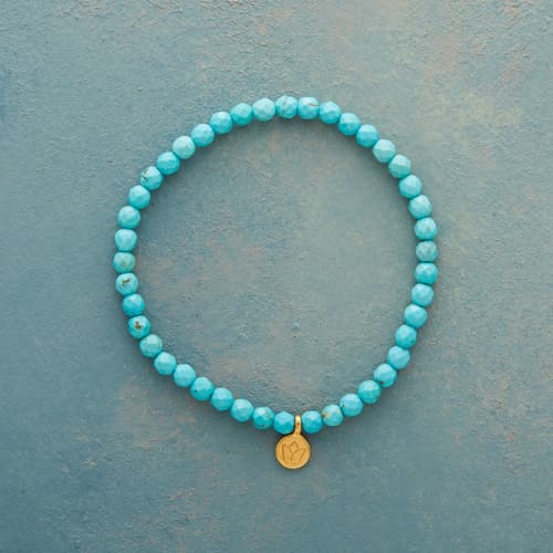 Turquoise Lotus Bracelet View 1