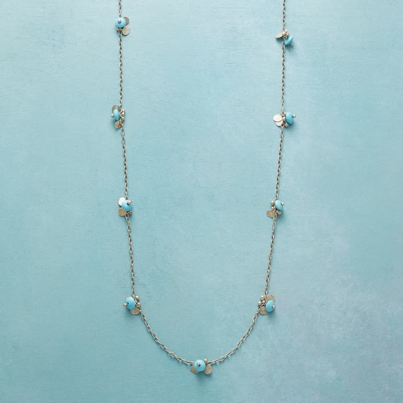 TURQUOISE PAILLETTE NECKLACE view 1