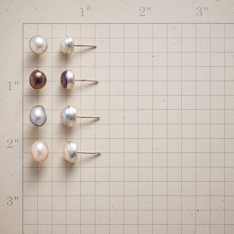 SHADES OF PEARL EARRINGS, SET OF 4 view 1