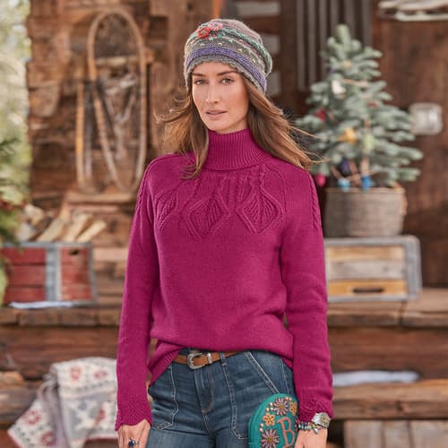 MOUNTAINVIEW SWEATER - PETITES view 1 CERISE