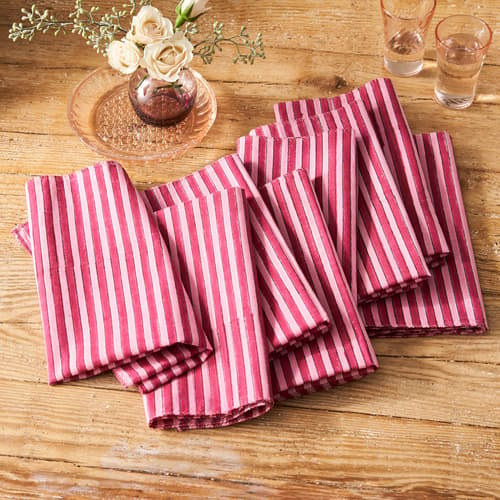 Hedley Striped Napkin Set View 1