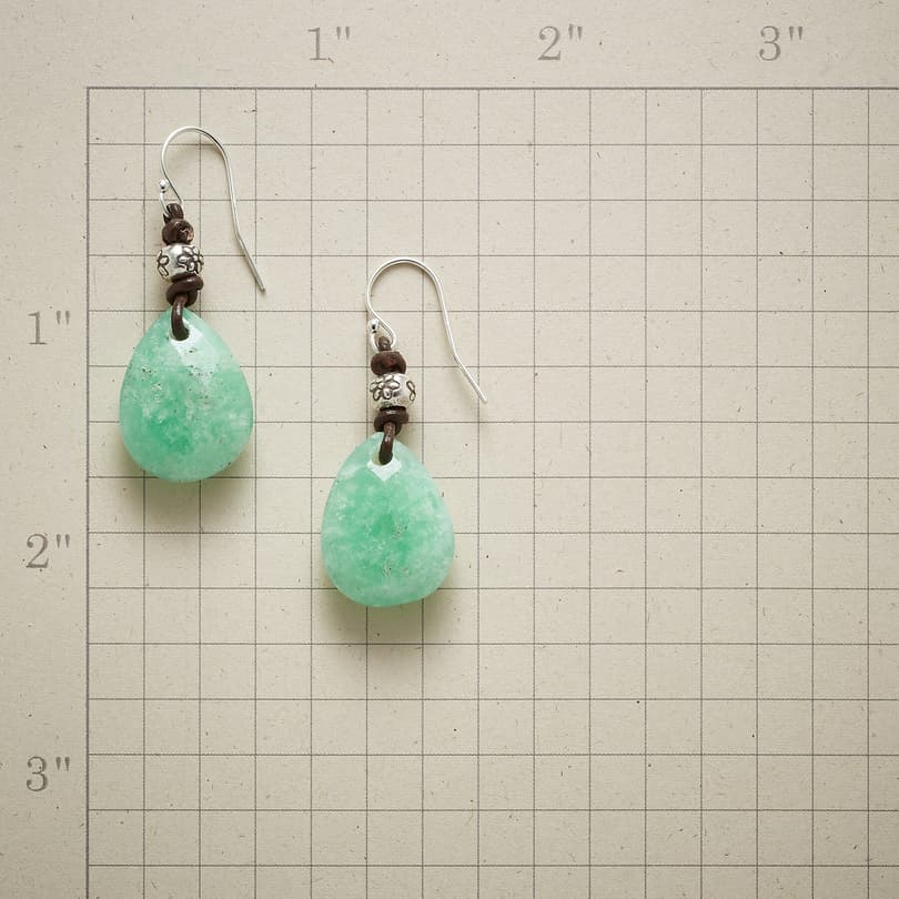 FLORA CHRYSOPRASE EARRINGS view 1