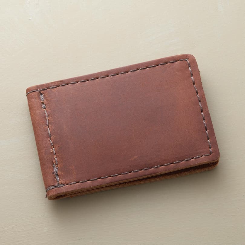 LEATHER MONEY CLIP view 1