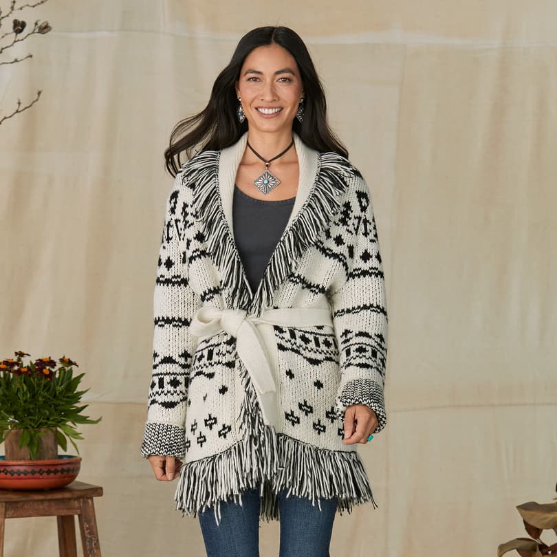 Fringed blanket outlet cardigan