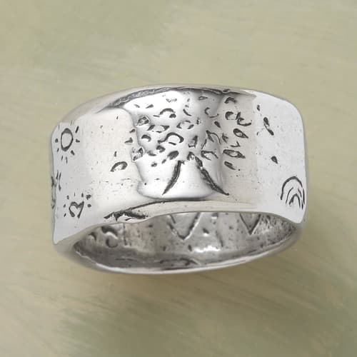 Sterling Silver Adjustable Handwritten/Personalized Ring