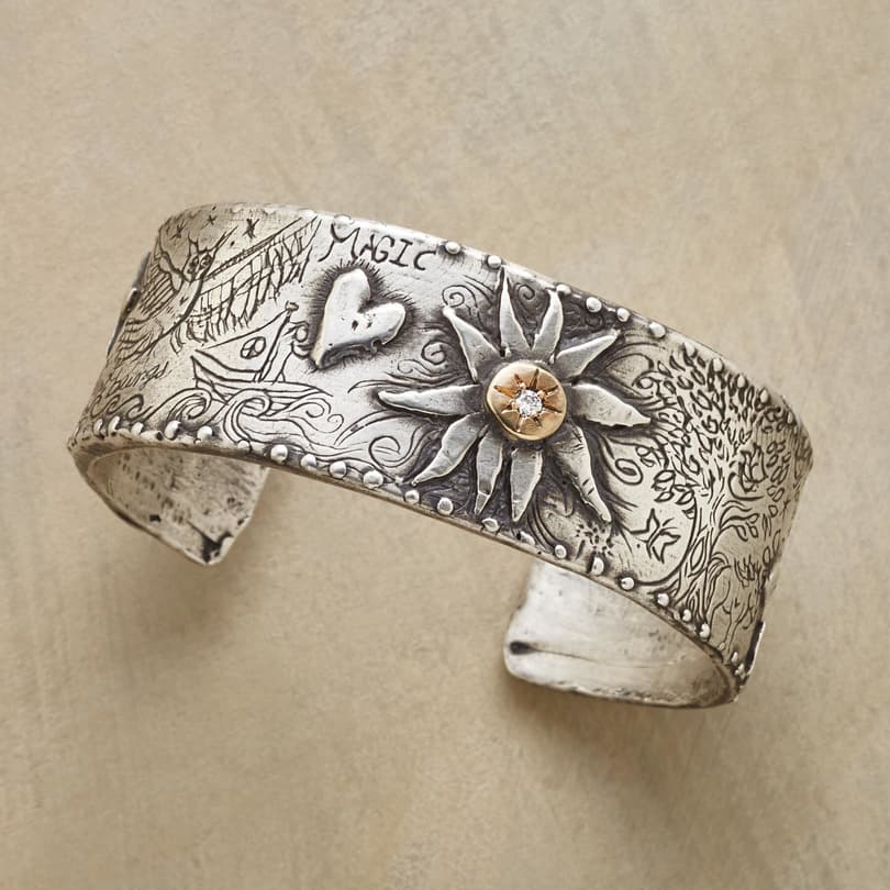 Sterling Silver Flower Cuff Bracelet: Sunflower, Daisy, & More Daisy