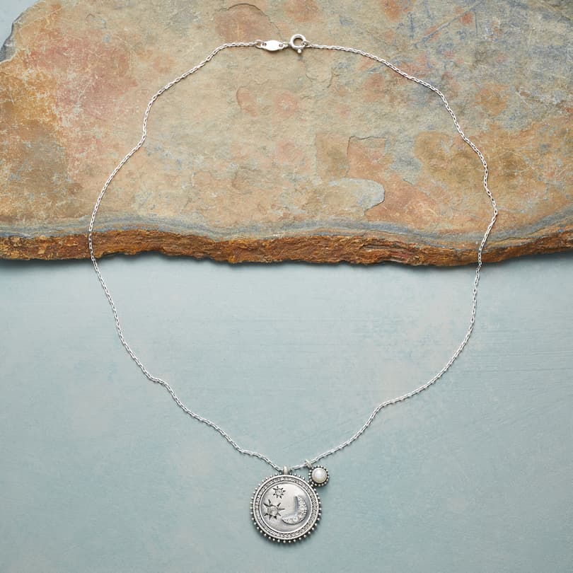 MY MOON AND STARS SILVER NECKLACE view 1