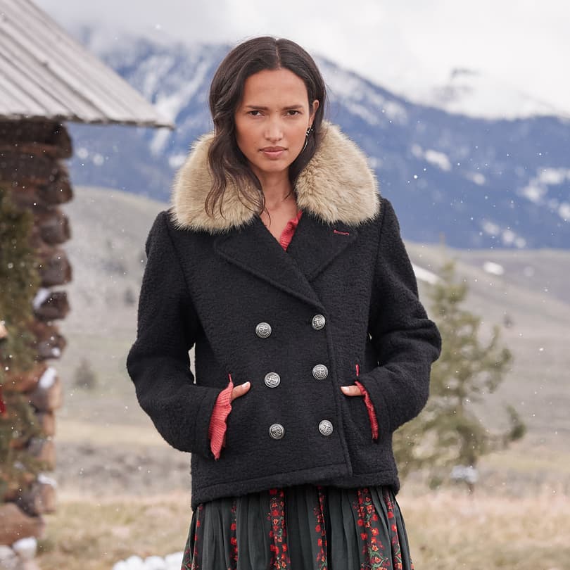 Alpenhorn Peacoat, Petite | Sundance Catalog