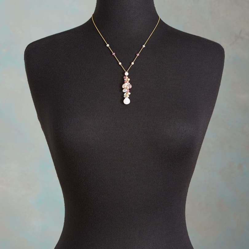 PINK CASCADE NECKLACE view 3
