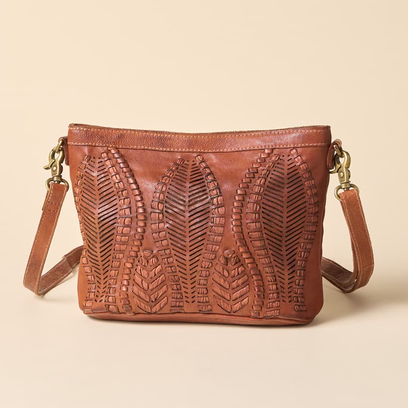 Buy Nicole Woven Leather Crossbody Bag