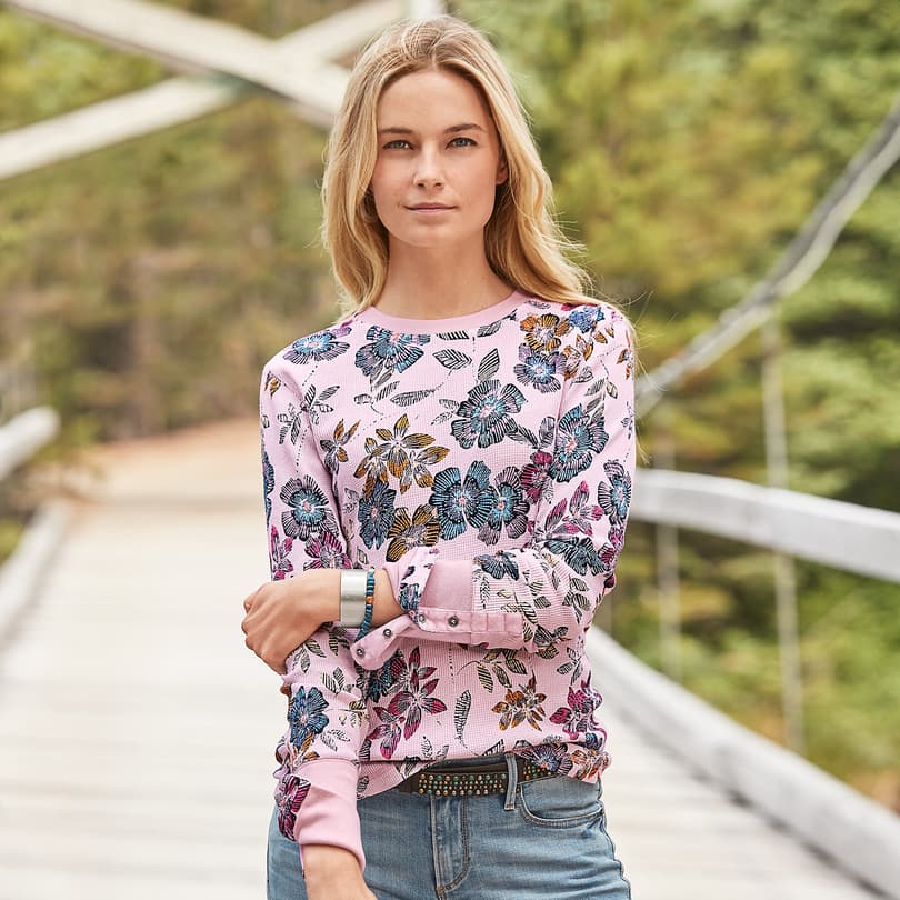 Floral best sale thermal top