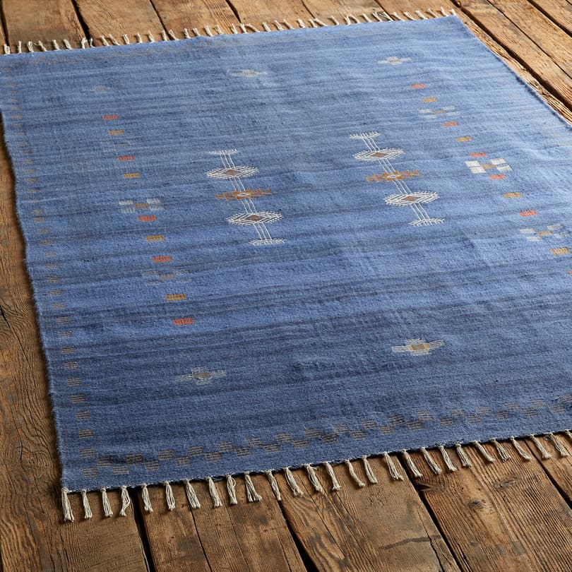 BAHARA DHURRIE RUG view 1