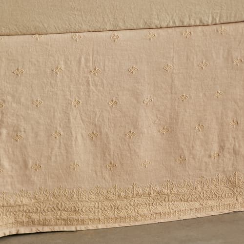 GOSSAMER LINEN EMBROIDERY BEDSKIRT view 1