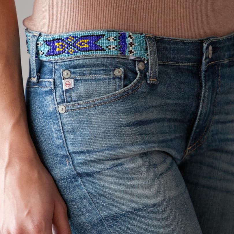 BEADED A G JEAN view 3