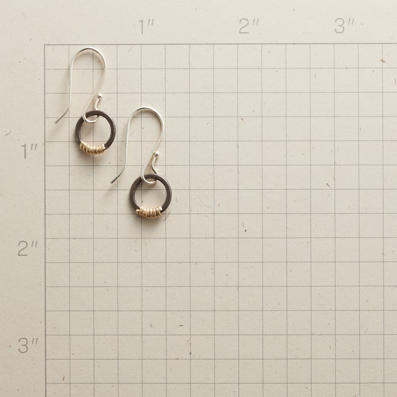 Convegence Hook Earrings in Gold