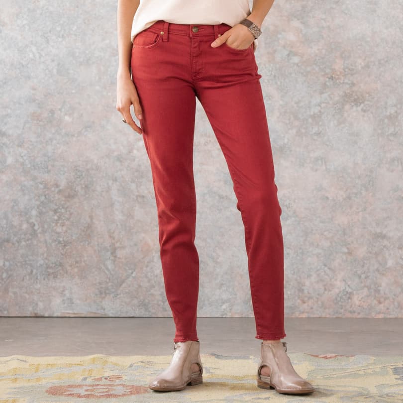 MARY JANE CROPPED MID RISE SKINNY JEANS view 2