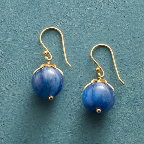 Kyanite Globe Earrings View 1