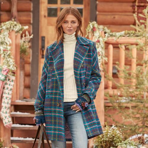 Tea &amp; Toast Plaid Coat View 7PLAID