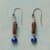 LEATHER MEETS LAPIS EARRINGS view 1